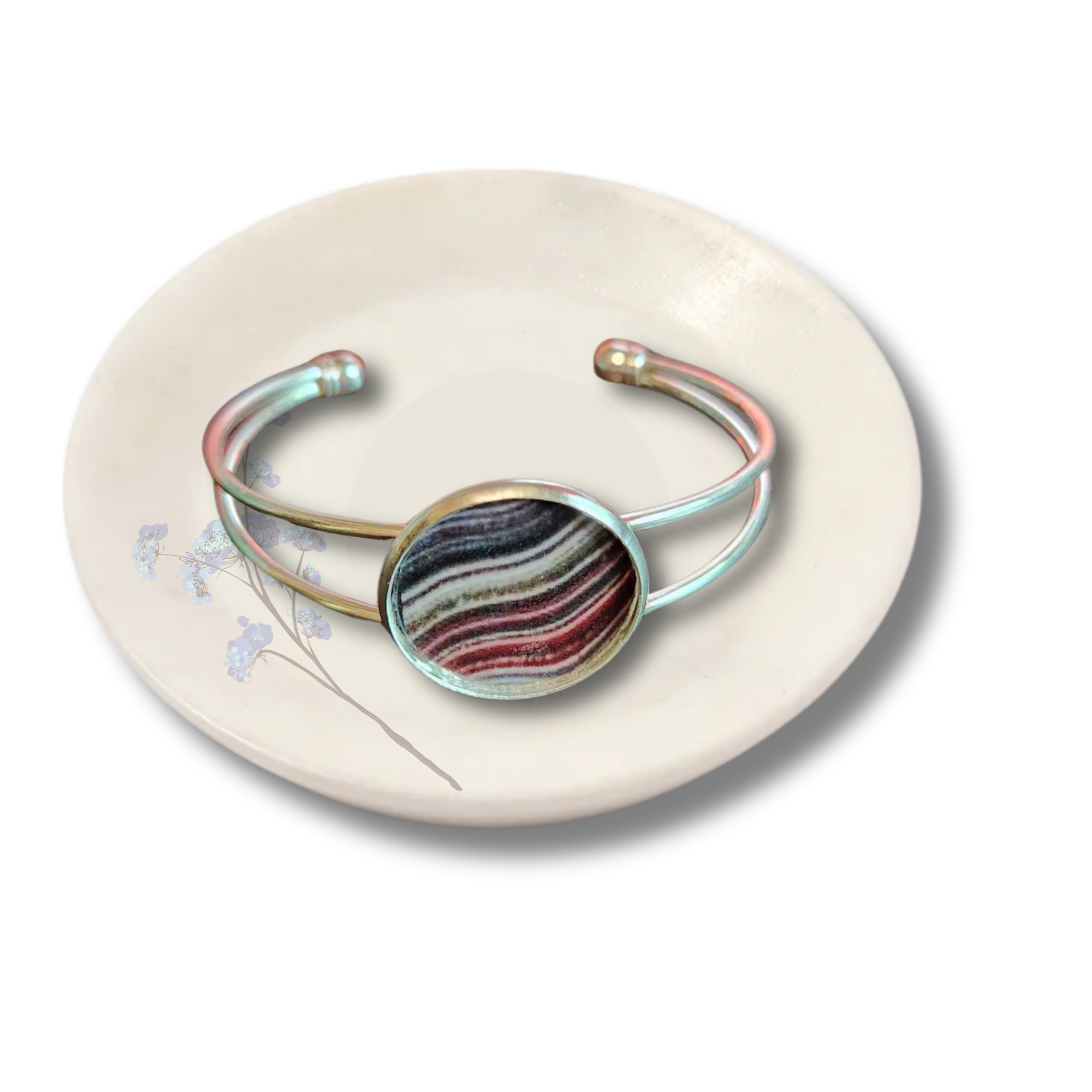 Jewelry - Fordite Style Cabochon Bracelet