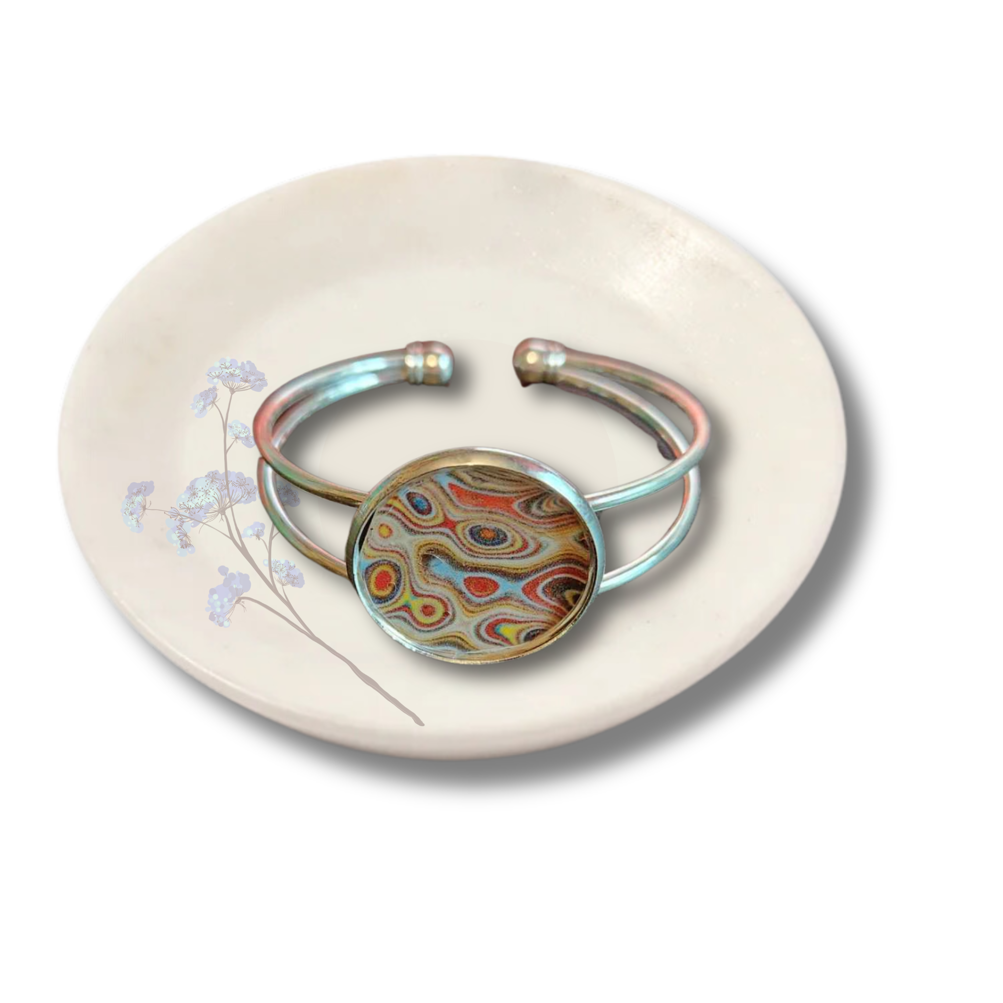 Jewelry - Fordite Style Cabochon Bracelet