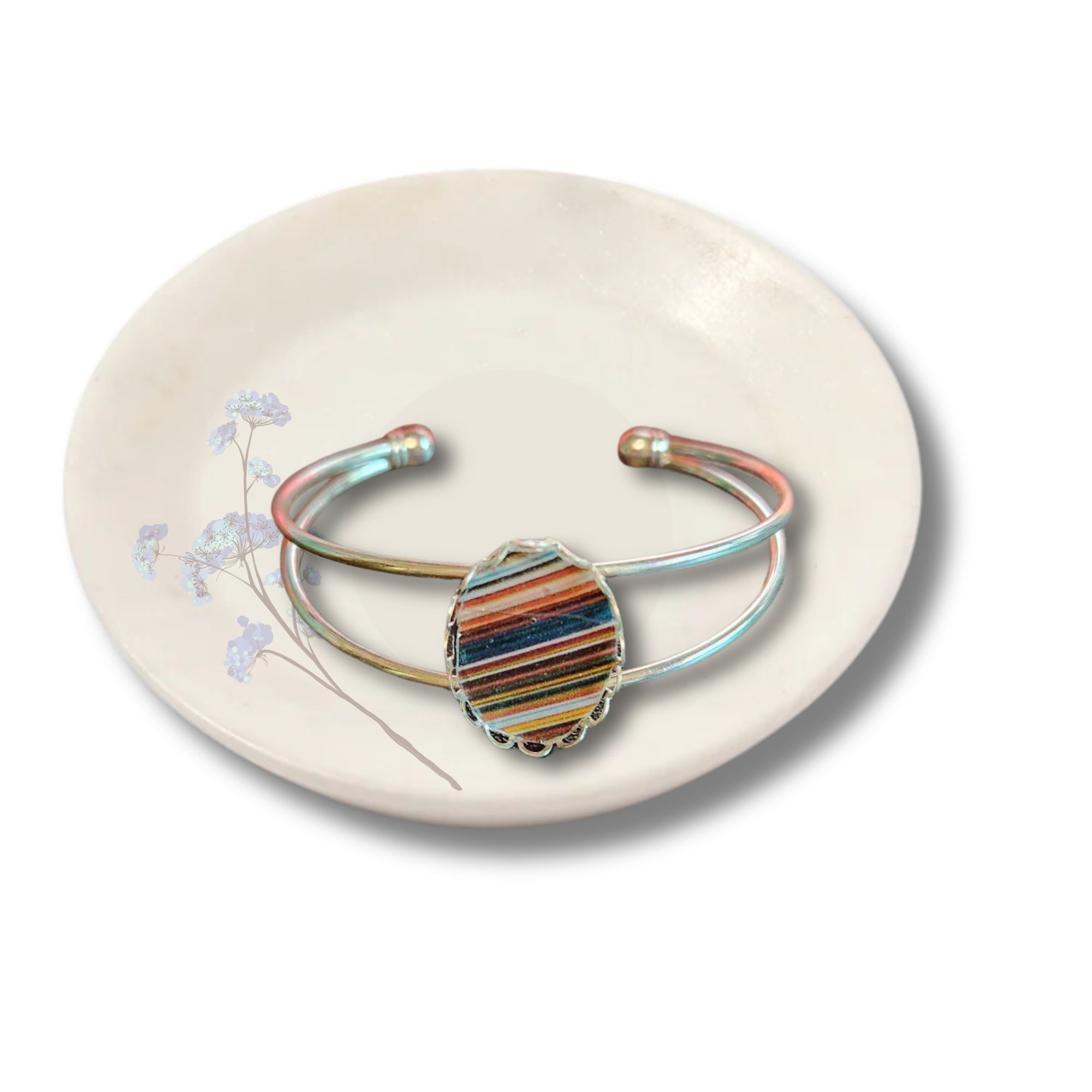 Jewelry - Fordite Style Cabochon Bracelet