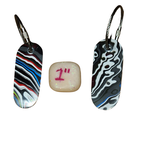 Fordite Keychain - Jeep Fordite