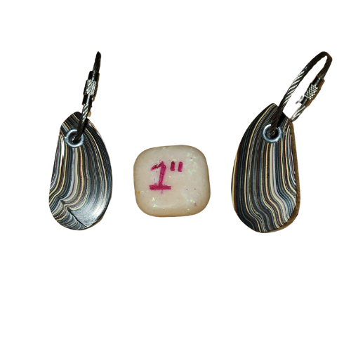 Fordite Keychain - Navy Ship Fordite