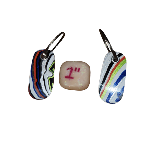 Fordite Keychain - Jeep Fordite