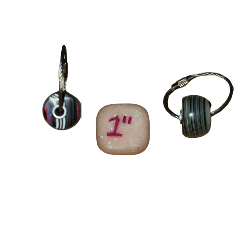 Fordite Keychain - Jeep Fordite bead