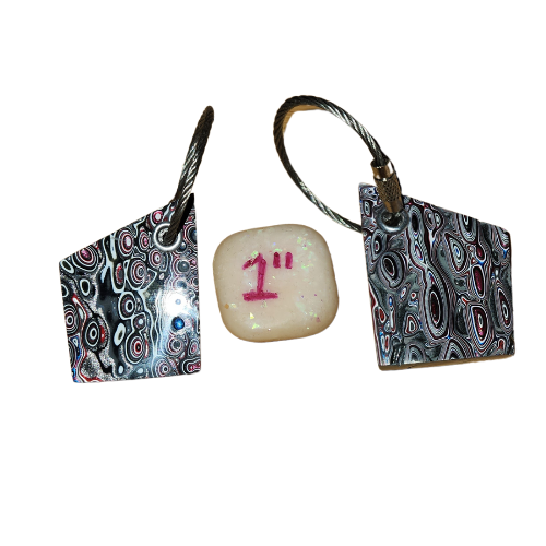 Fordite Keychain - Jeep Fordite