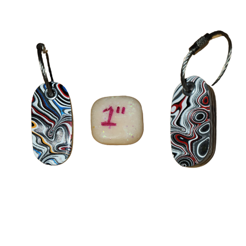 Fordite Keychain - Jeep Fordite