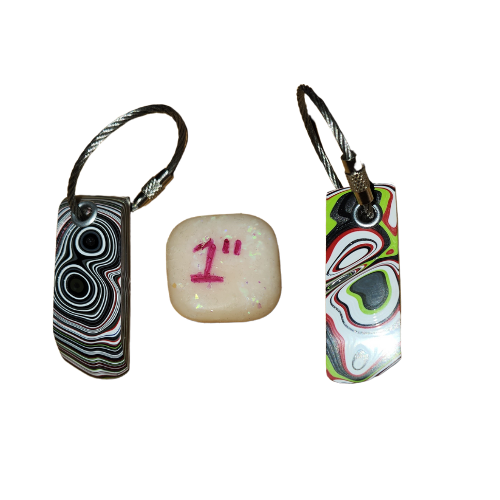Fordite Keychain - Jeep Fordite