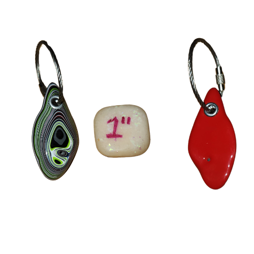 Fordite Keychain - Jeep Fordite