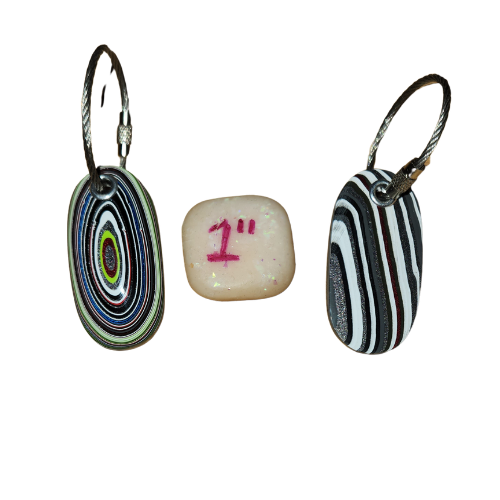 Fordite Keychain - Jeep Fordite