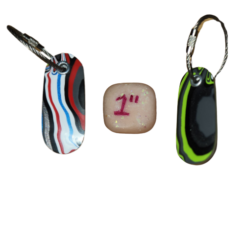 Fordite Keychain - Jeep Fordite