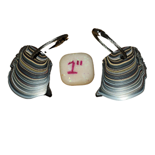 Fordite Keychain - Navy Ship Fordite