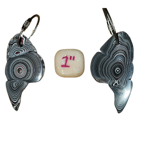 Fordite Keychain - Mopar Fordite