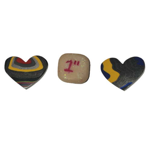 Fordite Cabochon - Jeep Heart