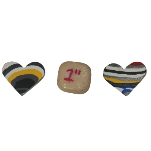 Fordite Cabochon - Jeep Heart
