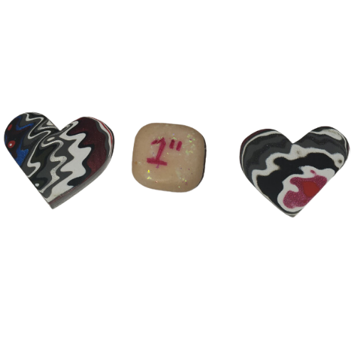 Fordite Cabochon - Jeep Heart