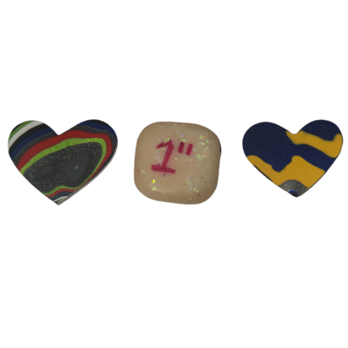 Fordite Cabochon - Jeep Heart