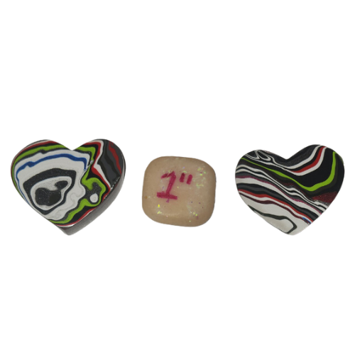 Fordite Cabochon - Jeep Heart