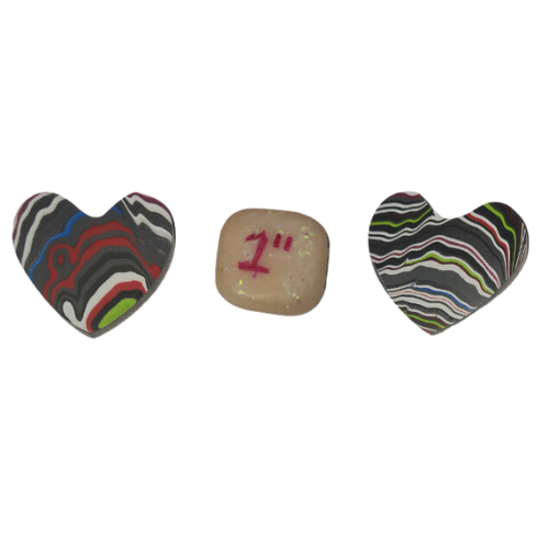 Fordite Cabochon - Jeep Heart