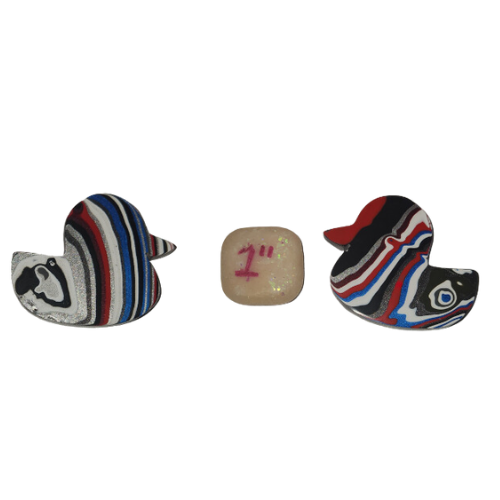 Fordite Cabochon - Jeep Duck