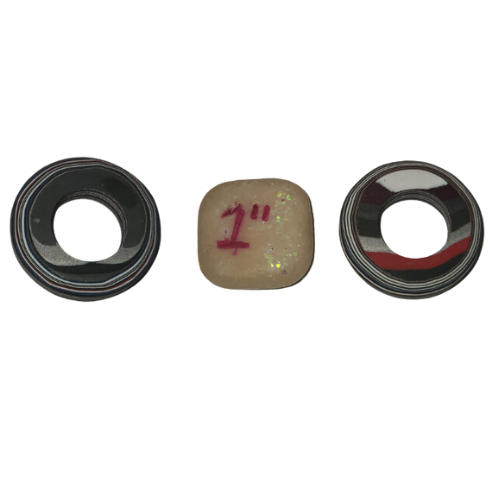 Fordite Cabochon - Jeep Ring