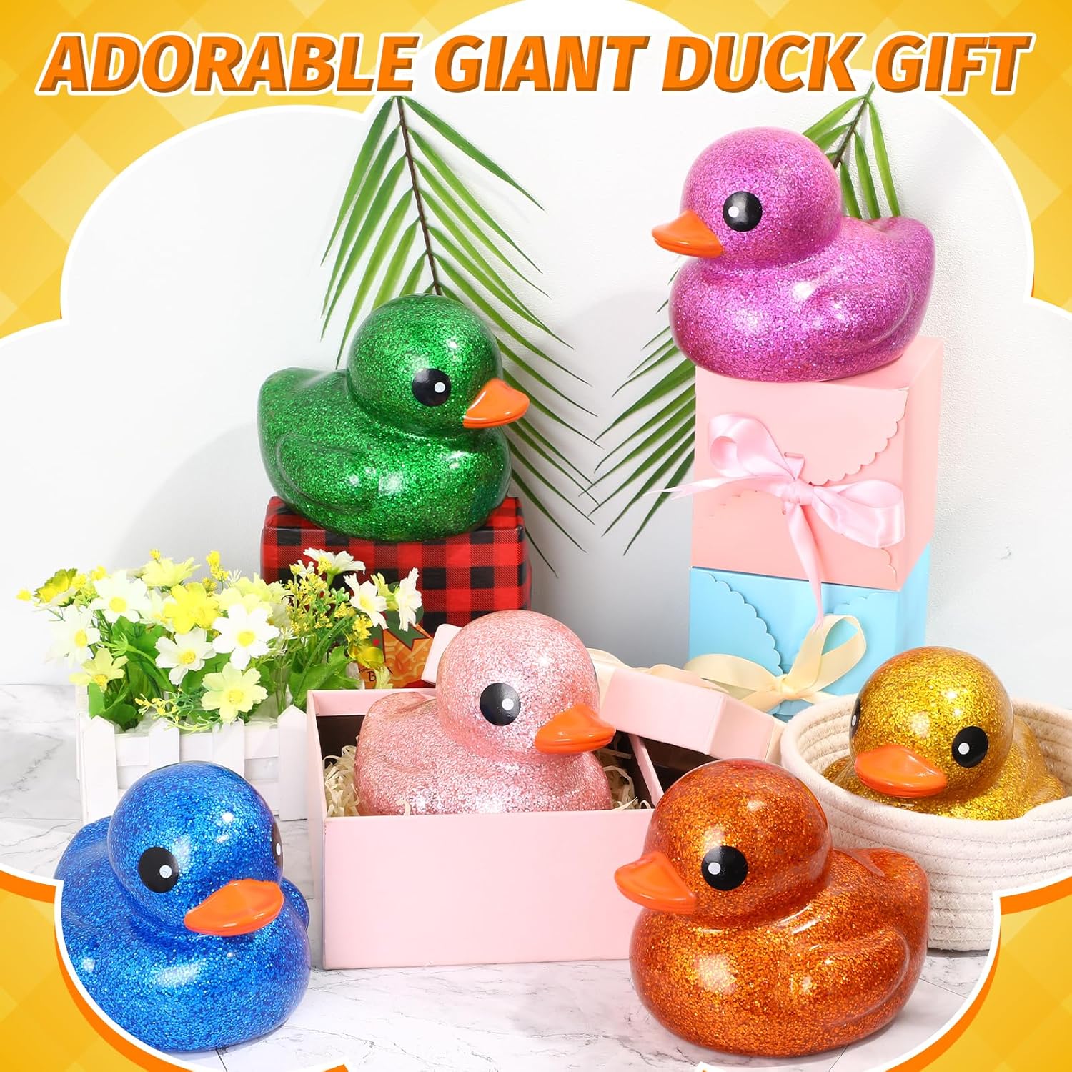 Pallet: Giant Sparkly Squeaky Ducks