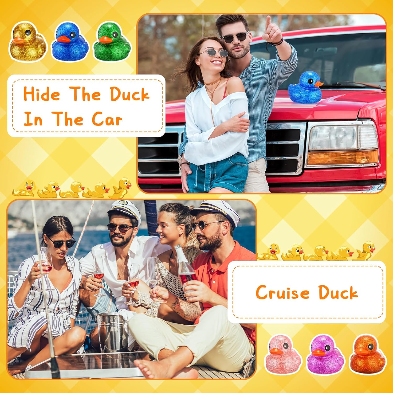 Pallet: Giant Sparkly Squeaky Ducks