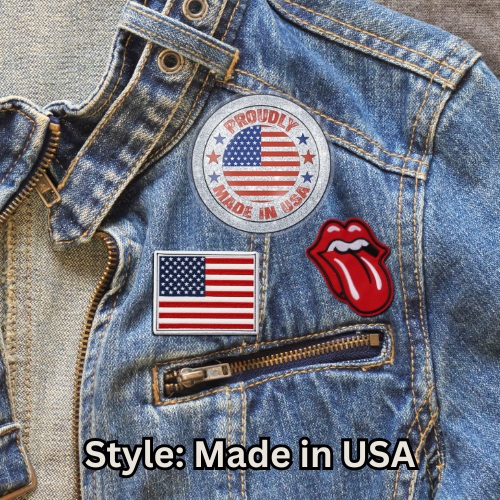 Button: Patriotic, Pin-Back Style: Made in USA