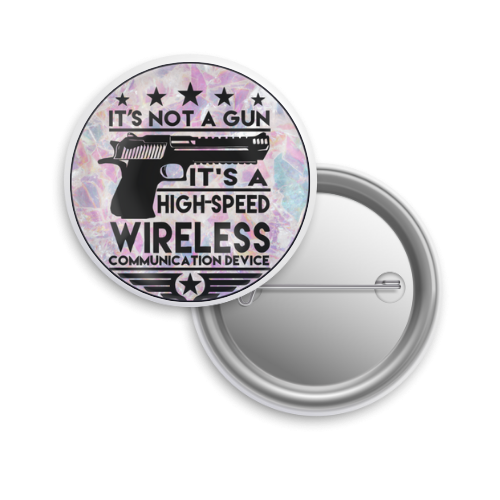Button: Patriotic, Pin-Back Style: Wireless