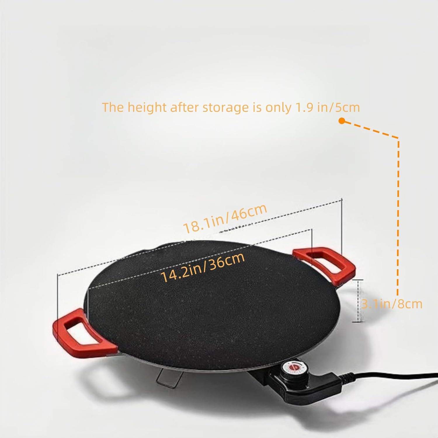 Pallet: 14.2" Nonstick Electric Griddle – 800W Indoor Smokeless Grill with Removable Temp Control