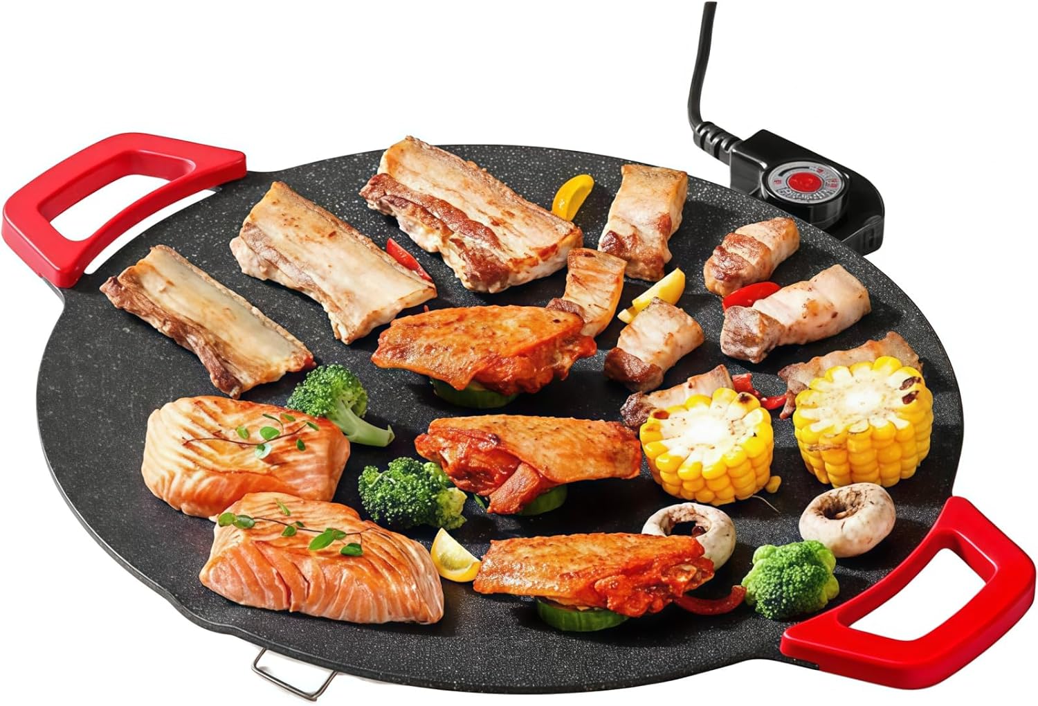 Pallet: 14.2" Nonstick Electric Griddle – 800W Indoor Smokeless Grill with Removable Temp Control