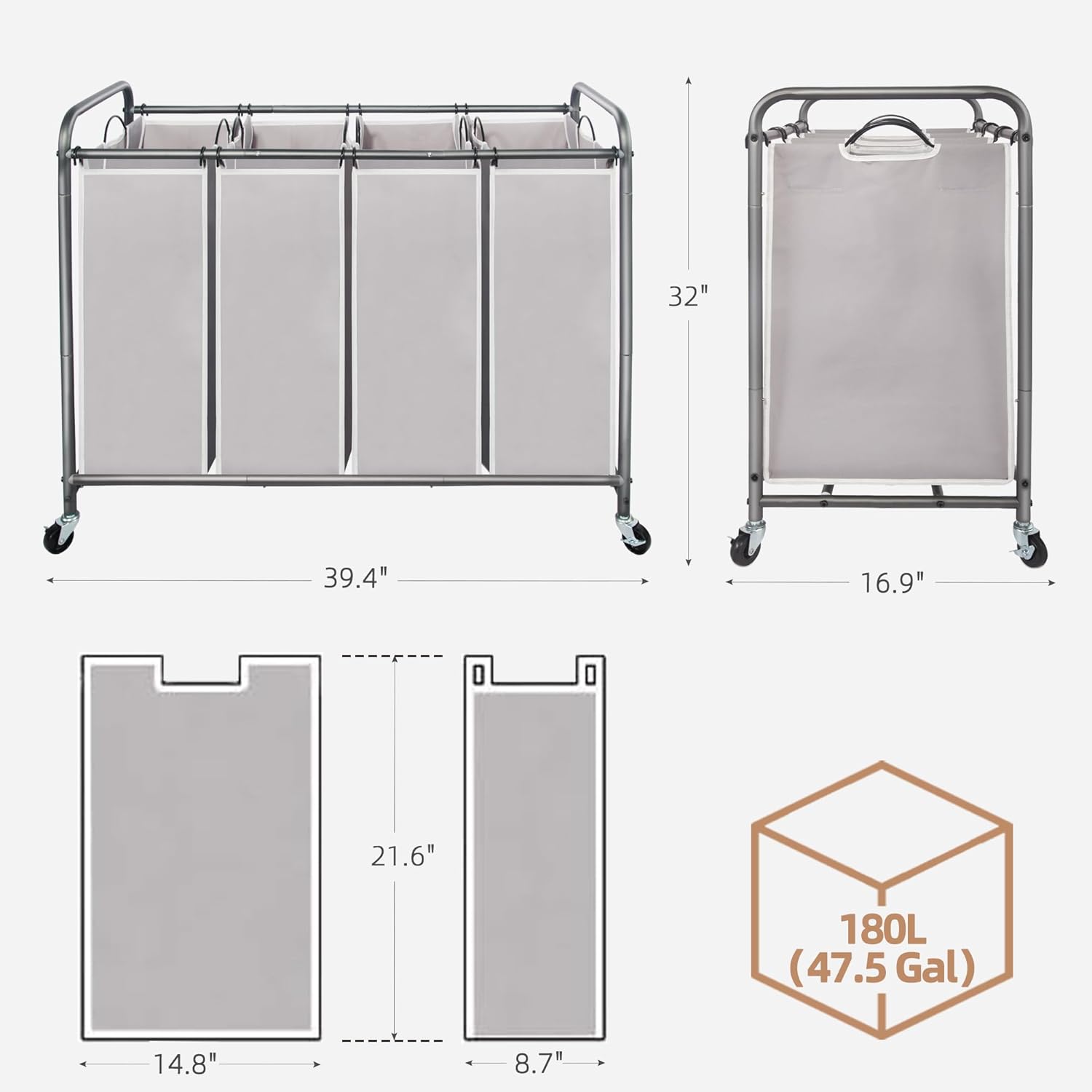 Pallet: STORAGE MANIAC Laundry Sorter 4 Section