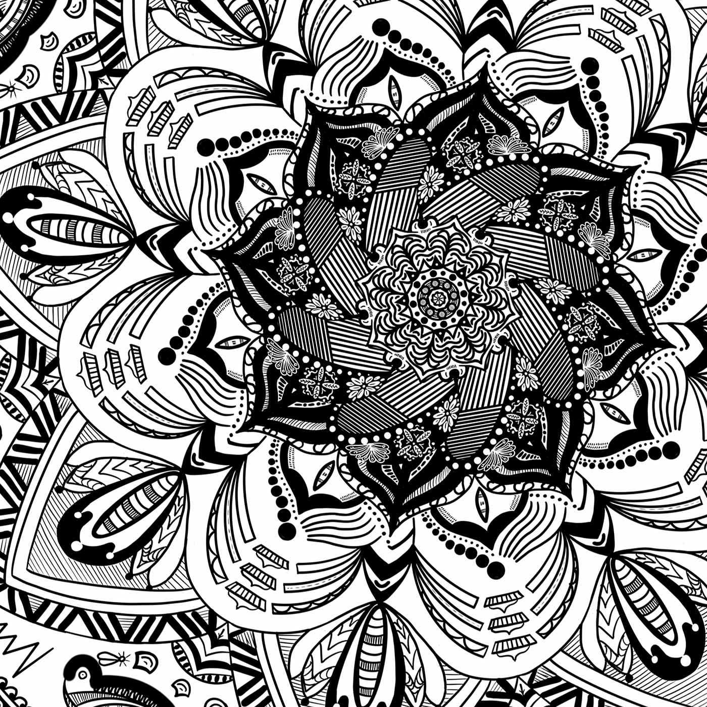 B&W Mandala (1)