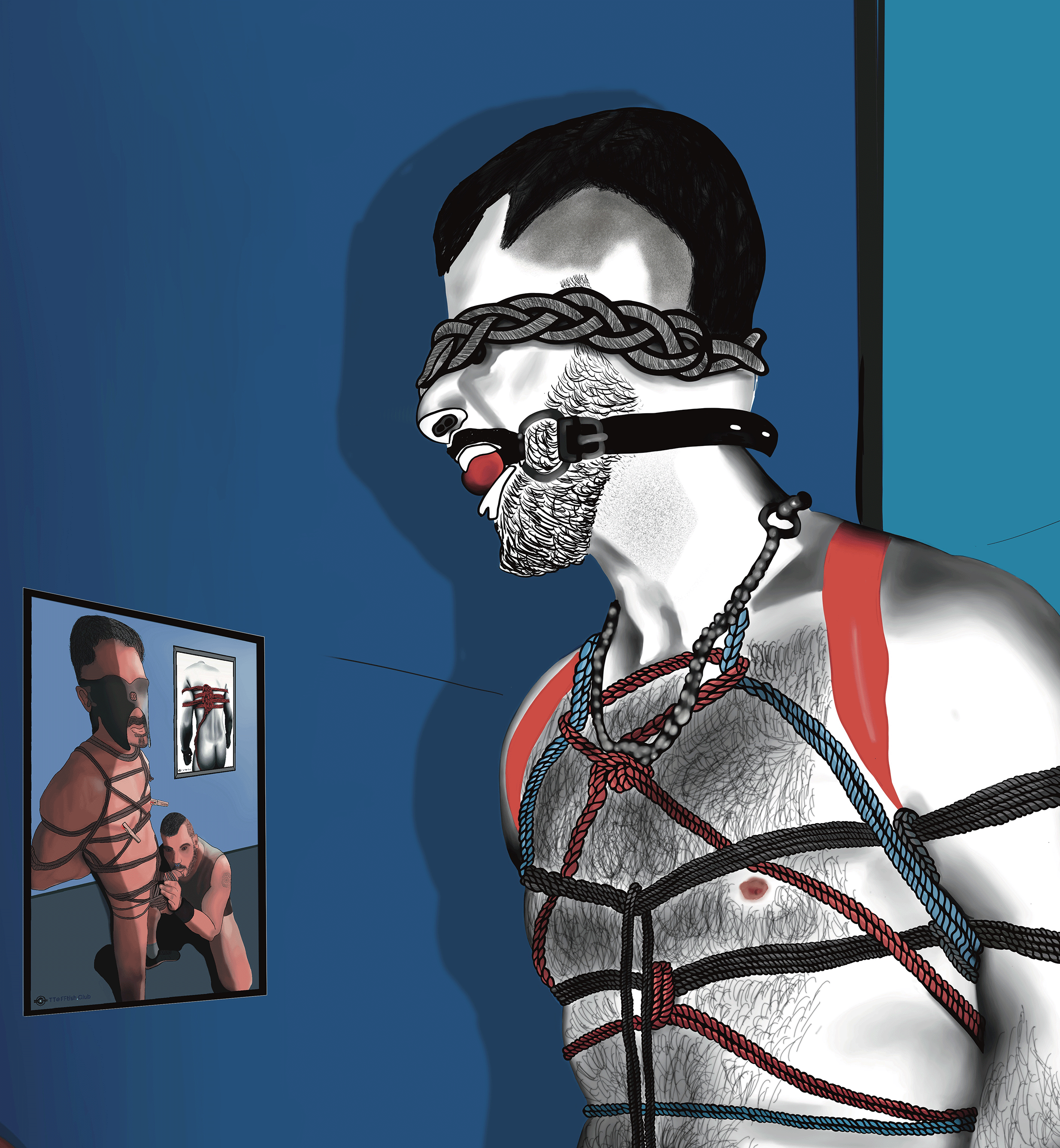 Jota tied and gagged.