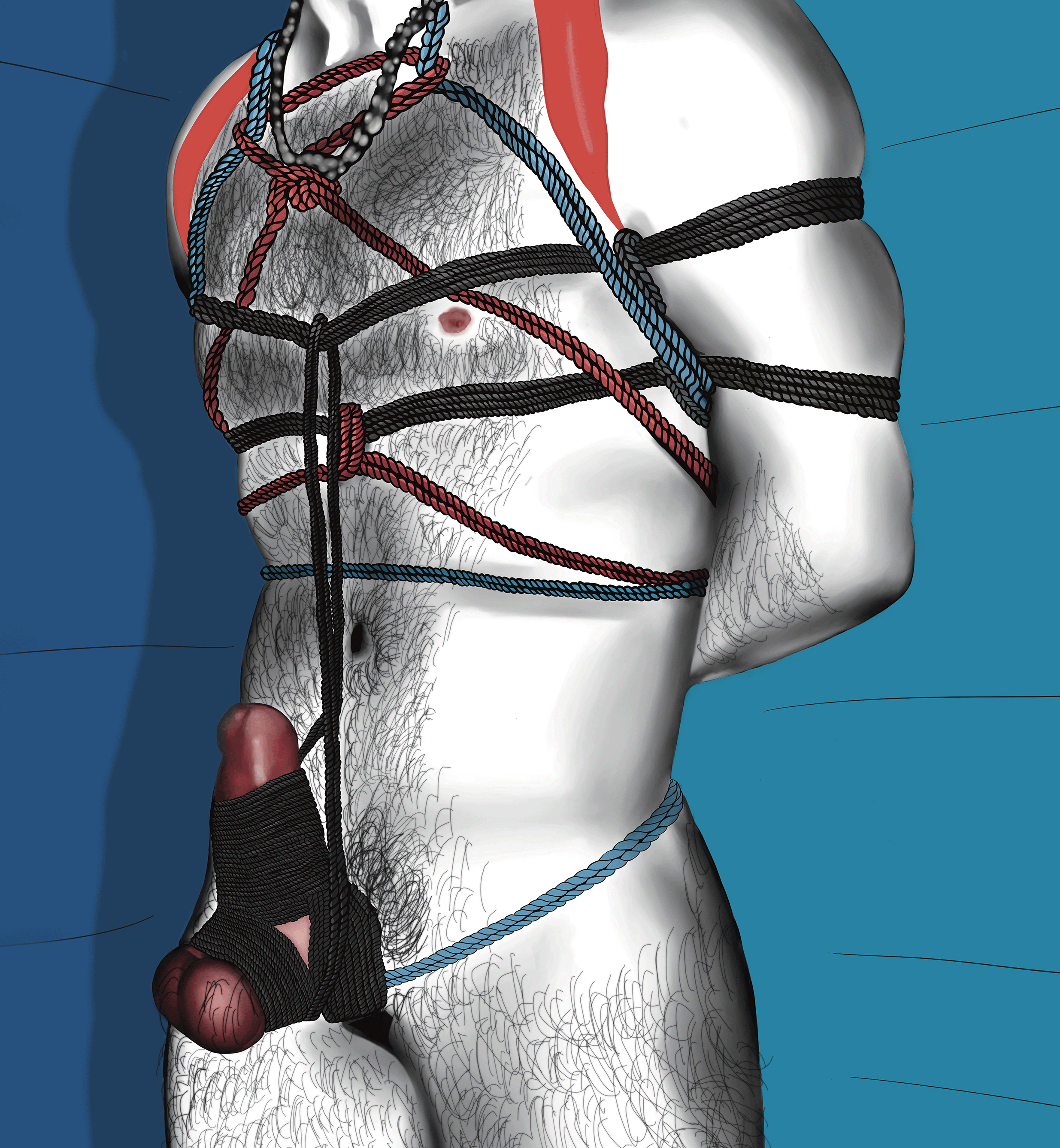 Jota tied and gagged.