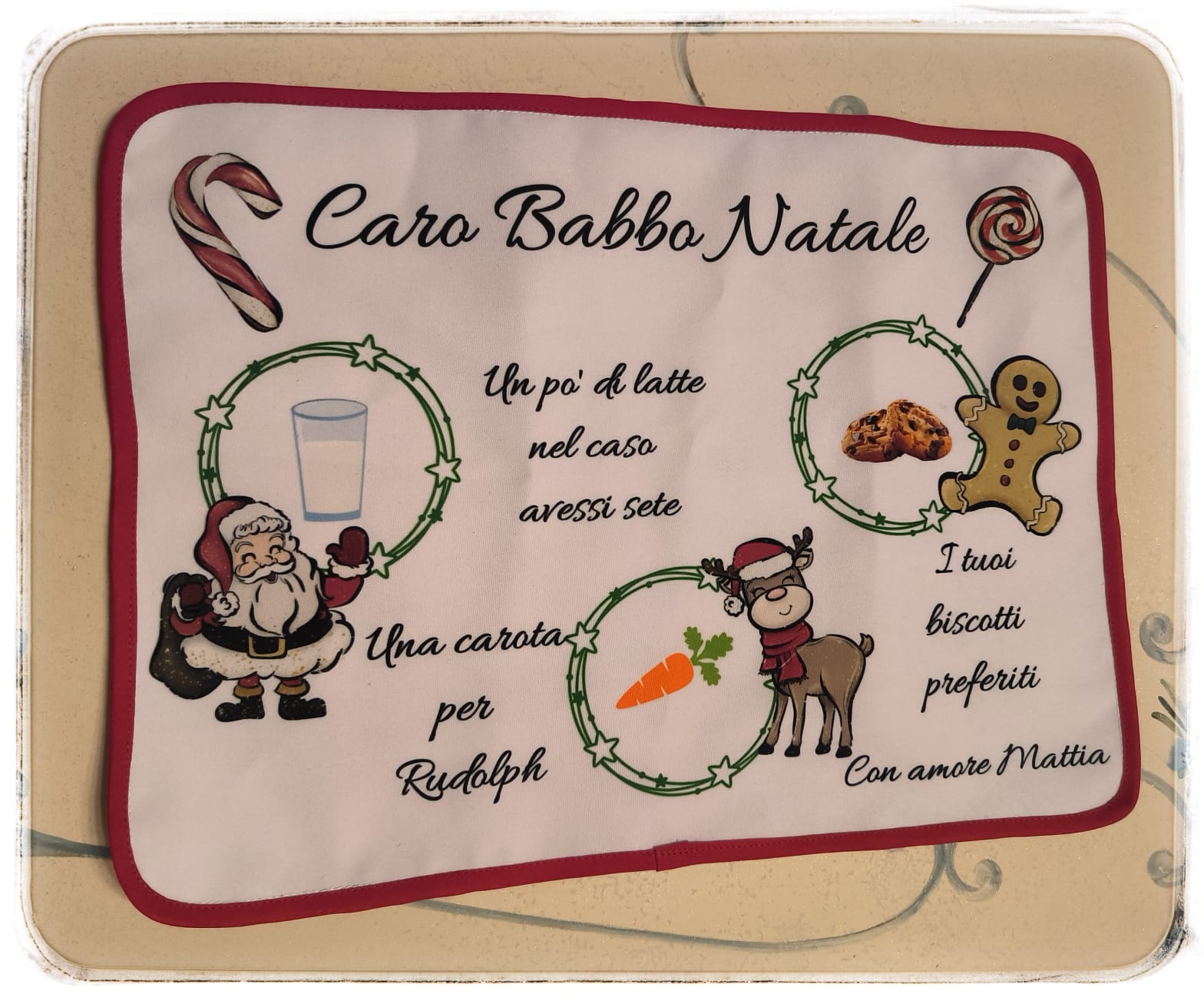 Tovaglietta Babbo Natale