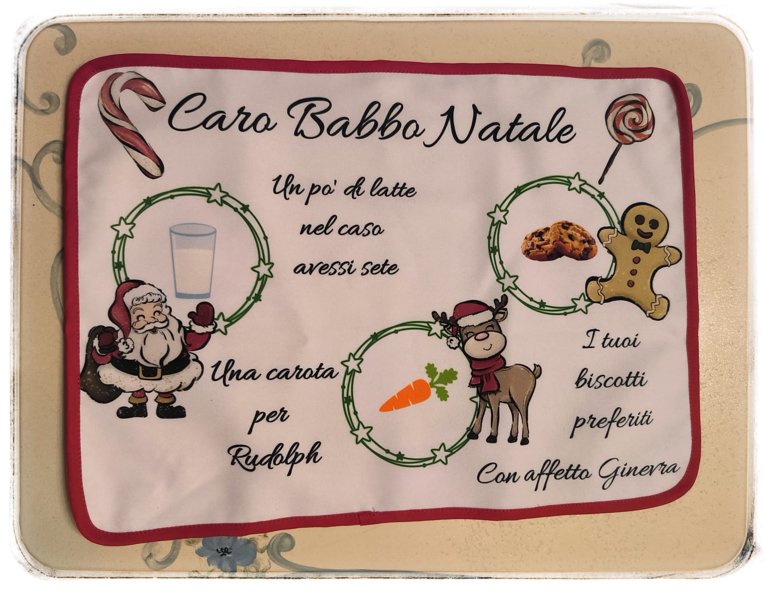 Tovaglietta Babbo Natale