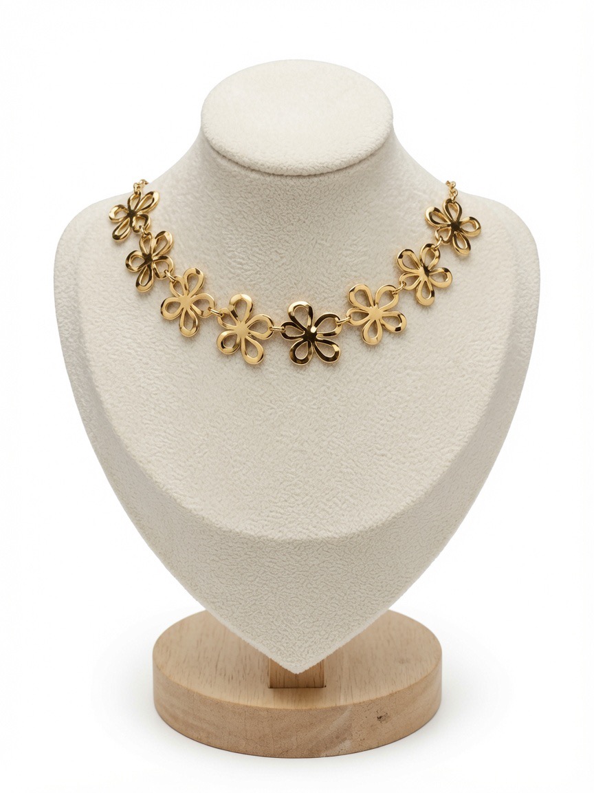 Collier Fleur Ras de Cou