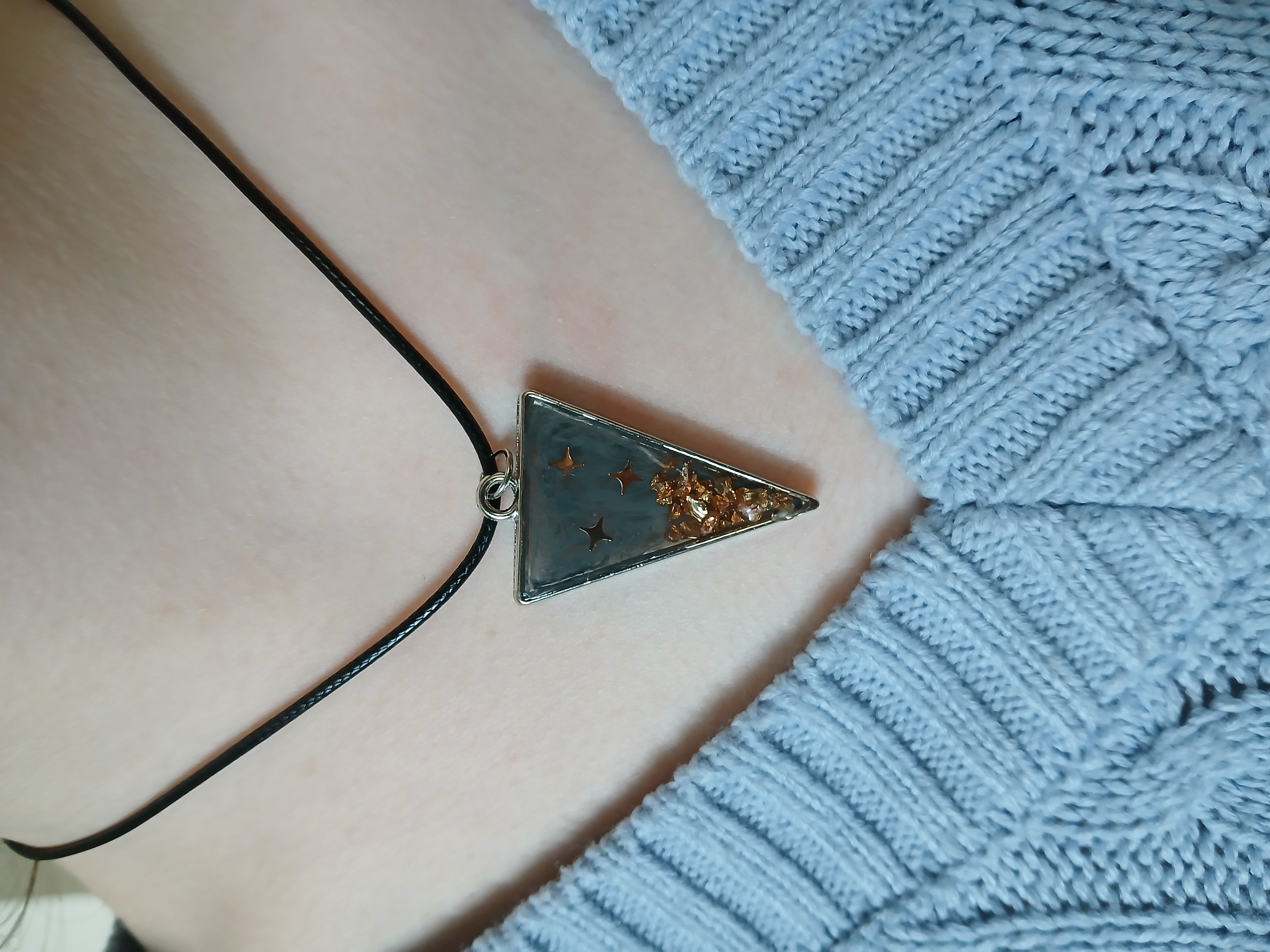 Collier Pendentif Triangle étoilé 