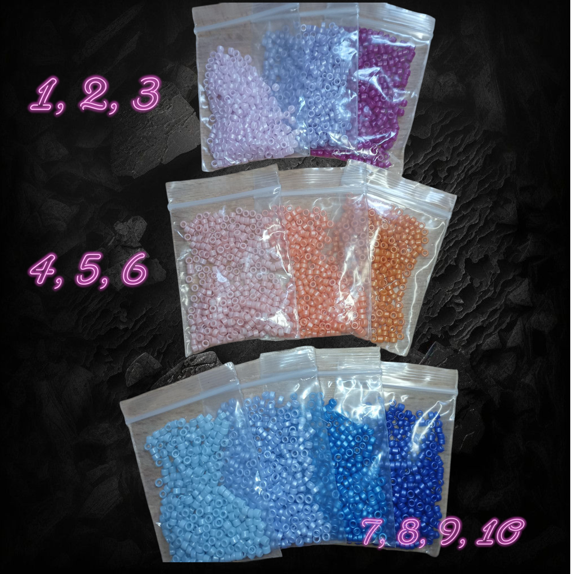 Bracelet perle de rocaille personnalisable 