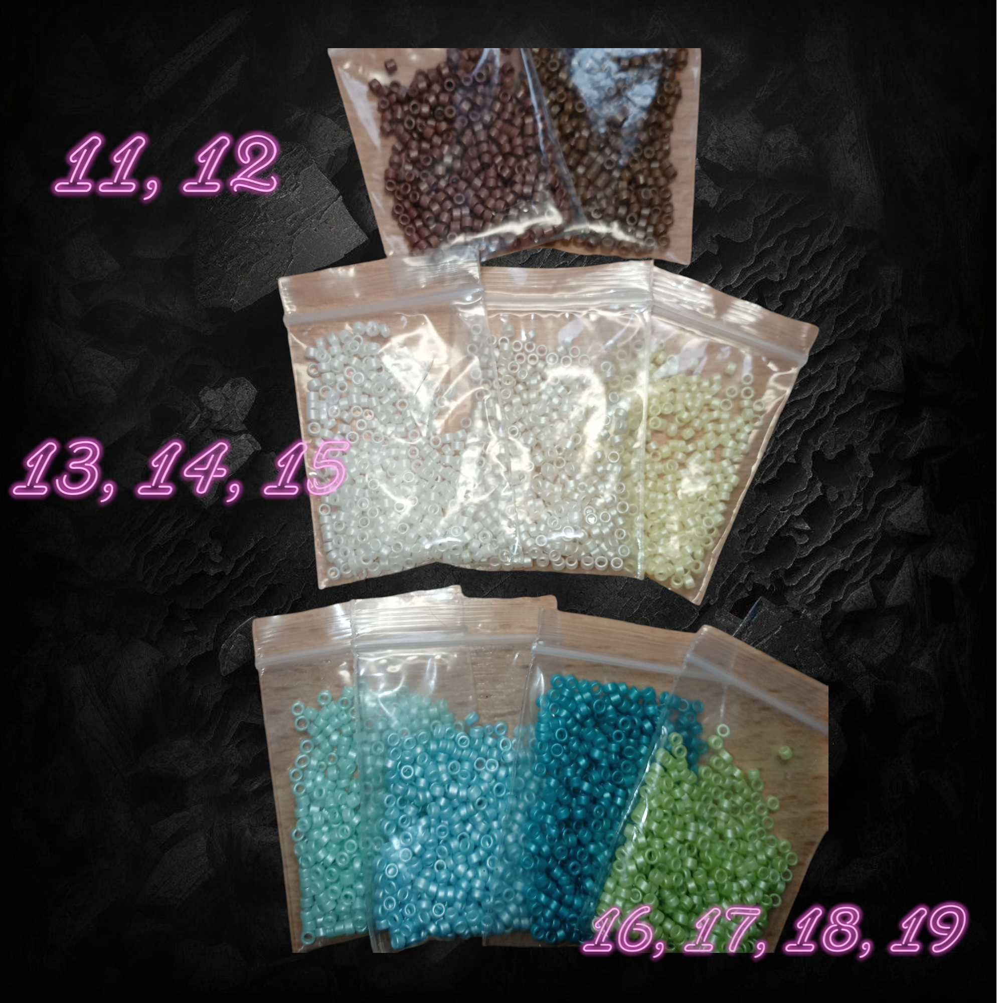 Bracelet perle de rocaille personnalisable 