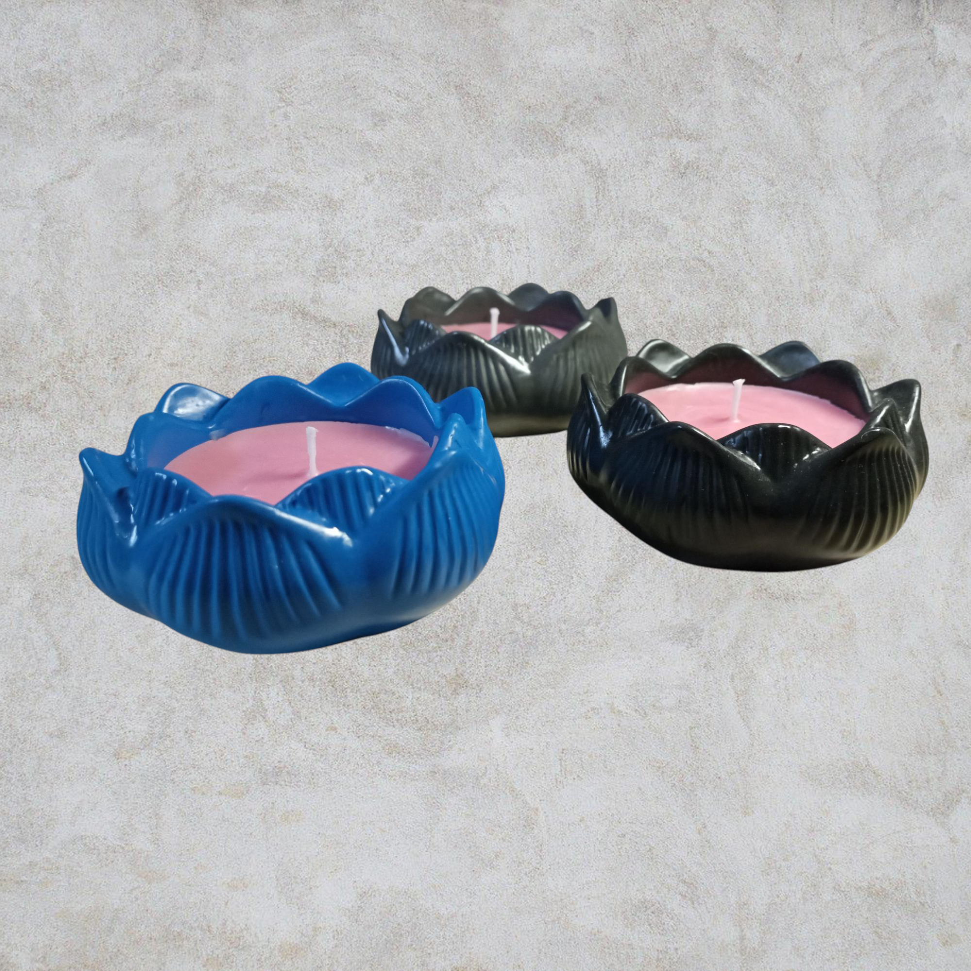 Bougie lotus à la fraise 