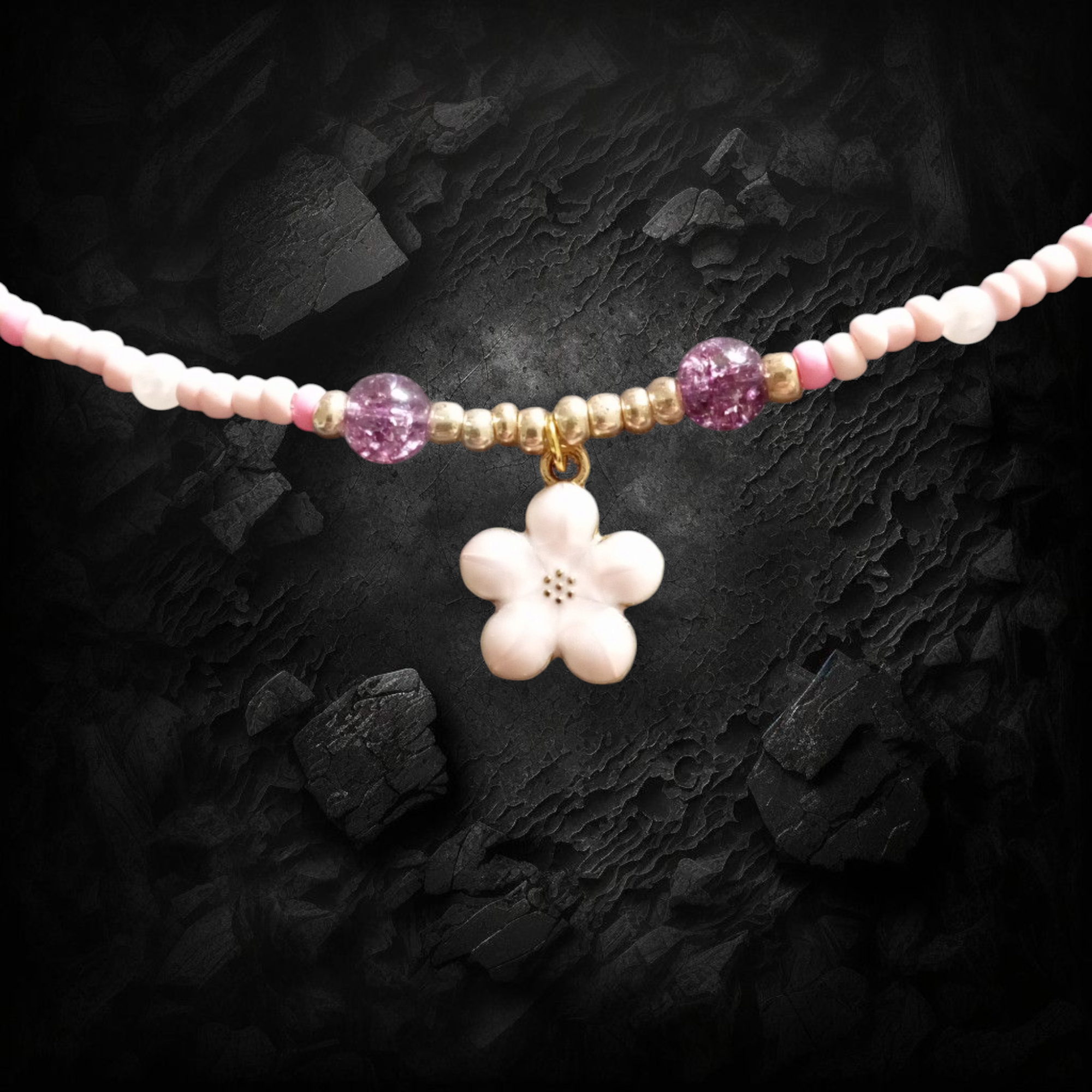 Collier fleur Sakura 