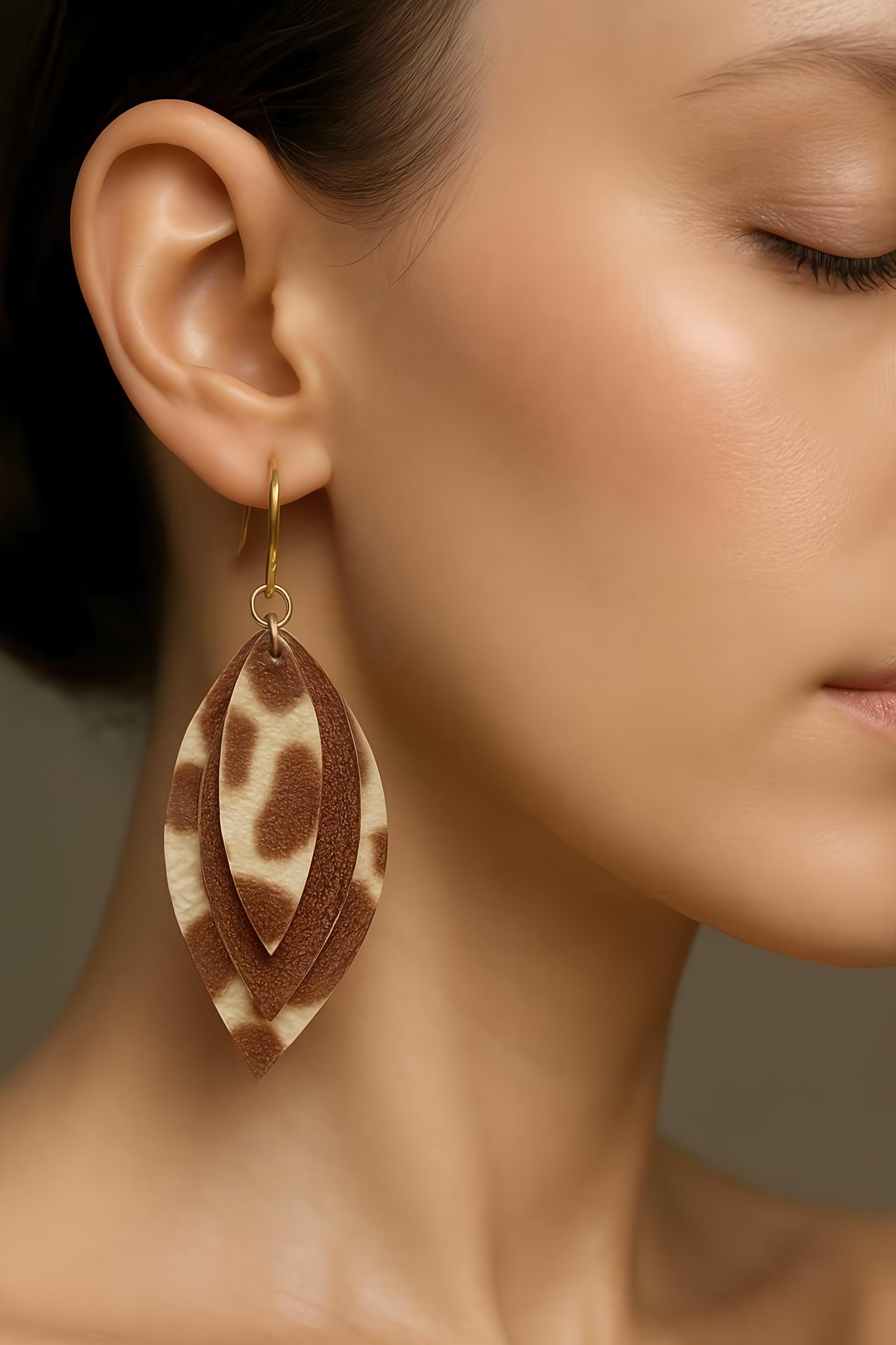 Boucles d'oreilles sauvages