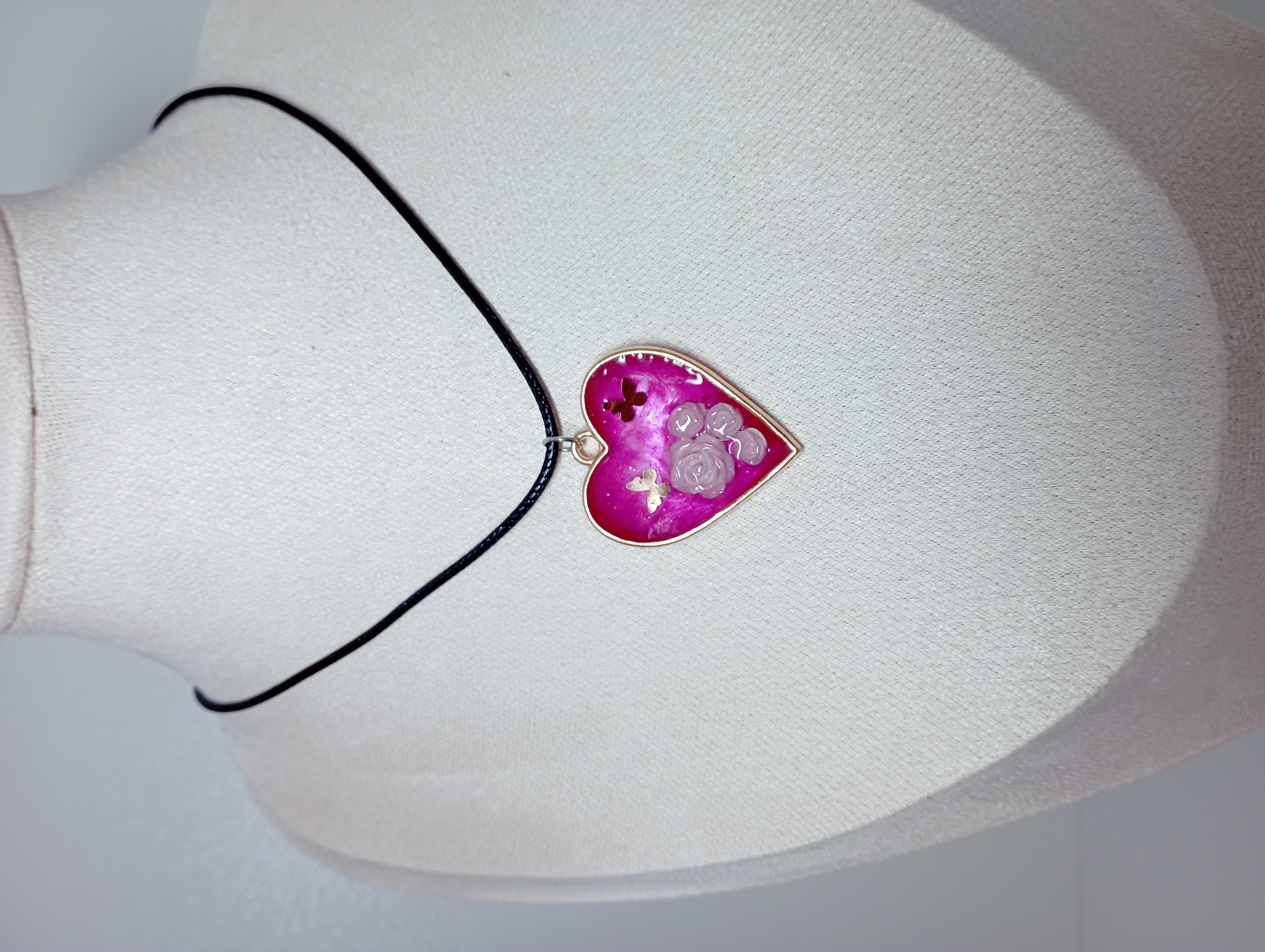 Collier pendentif cœur doré 