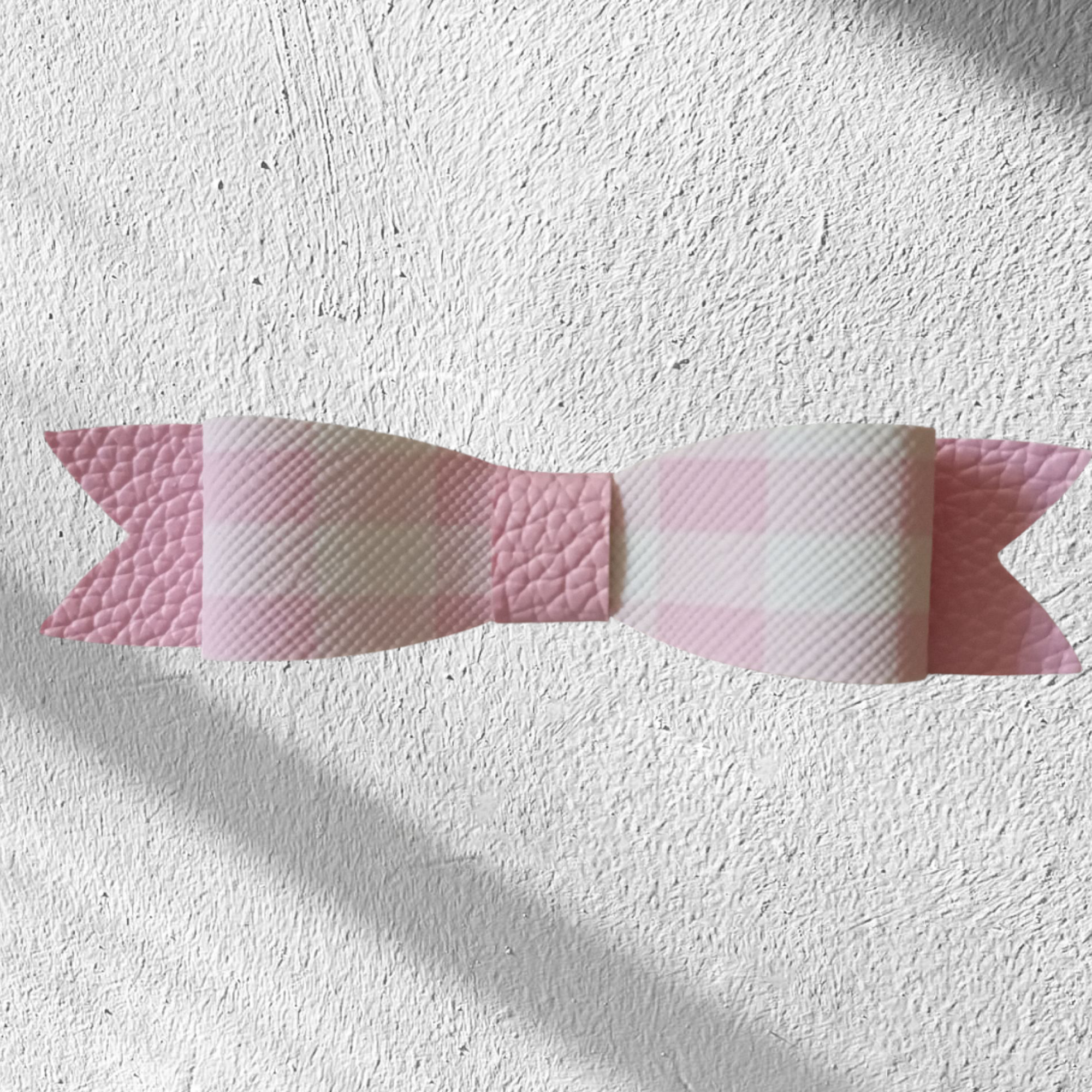 Barrette nœud Vichy