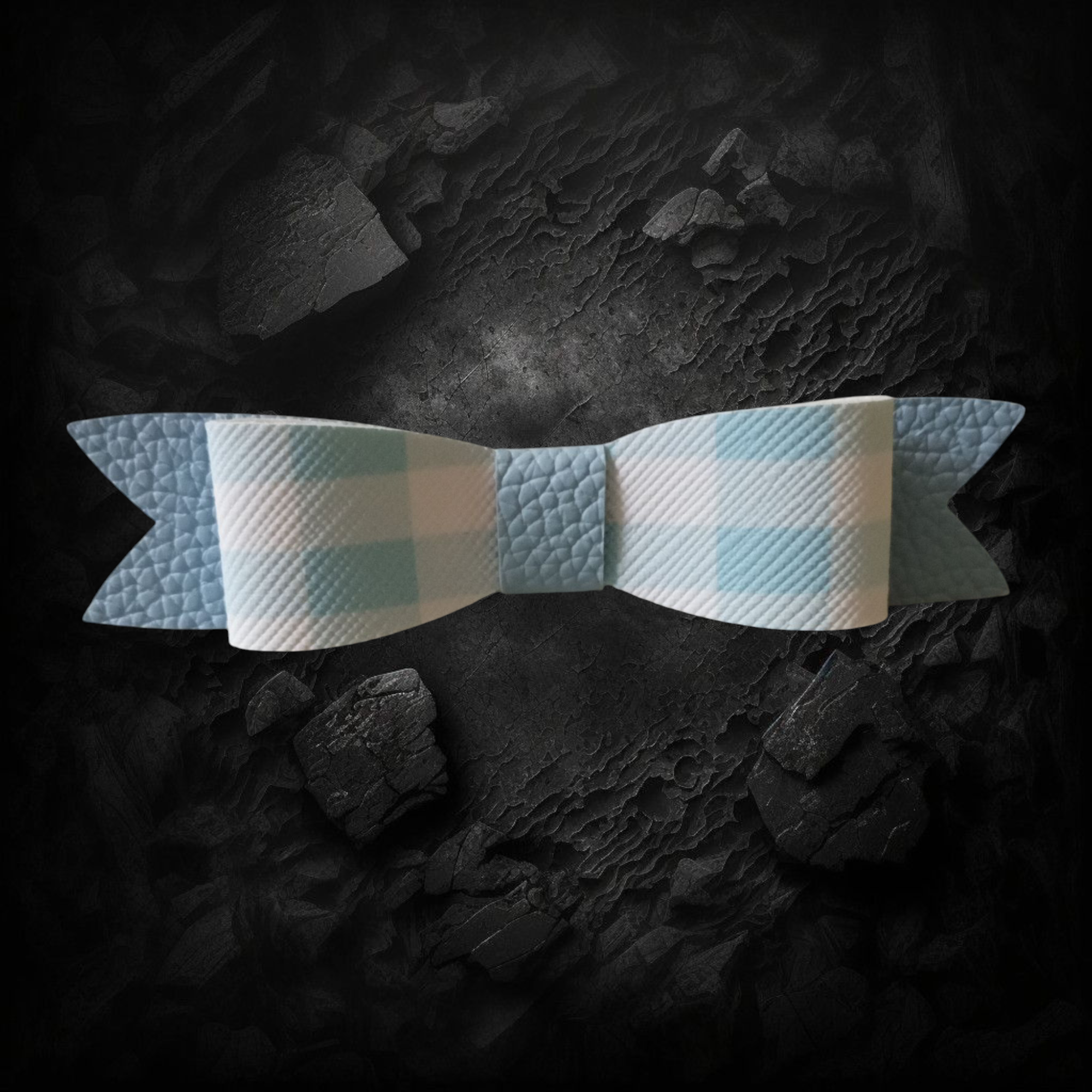 Barrette nœud Vichy