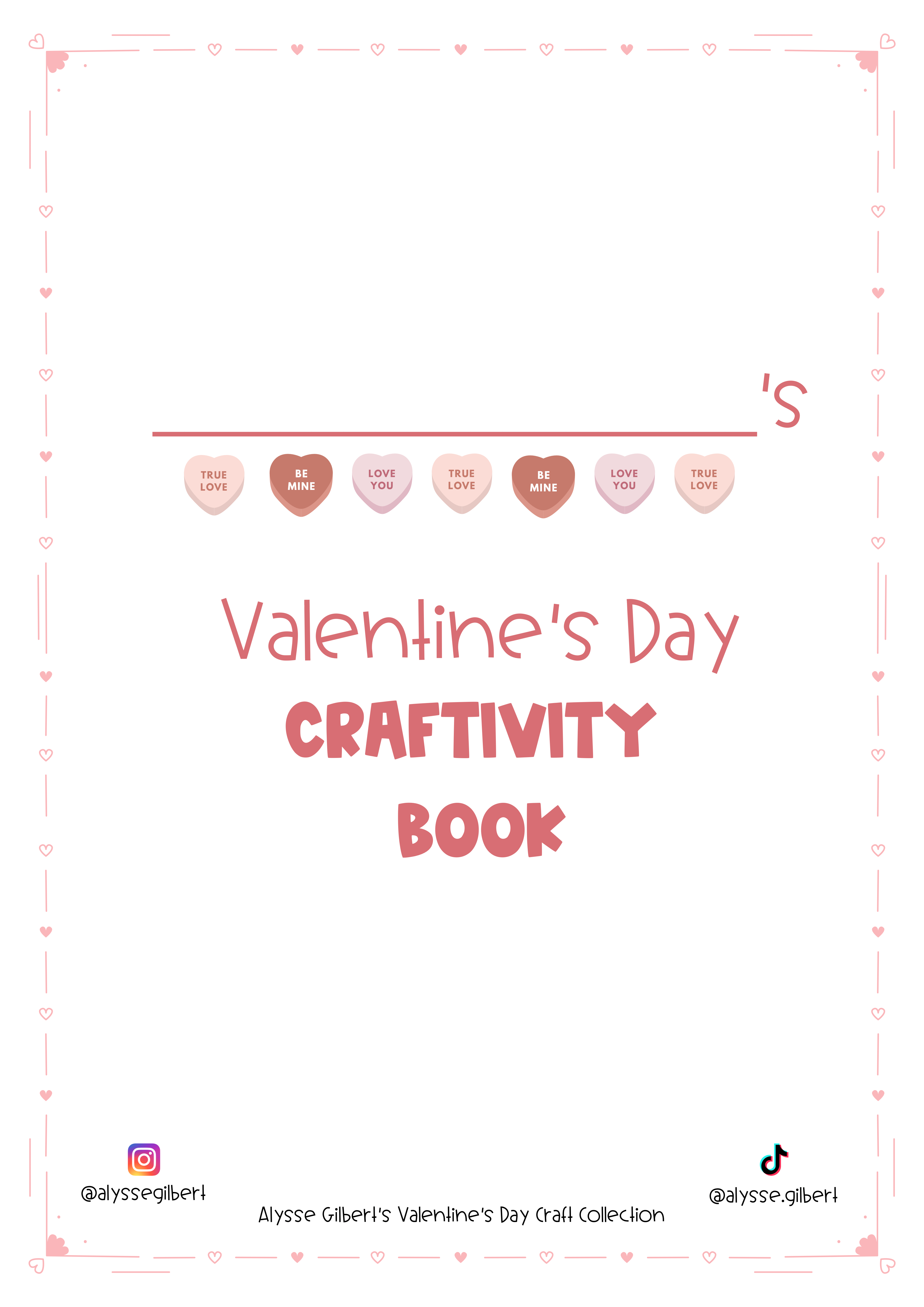 Valentine’s Day Craftivity Book - Color