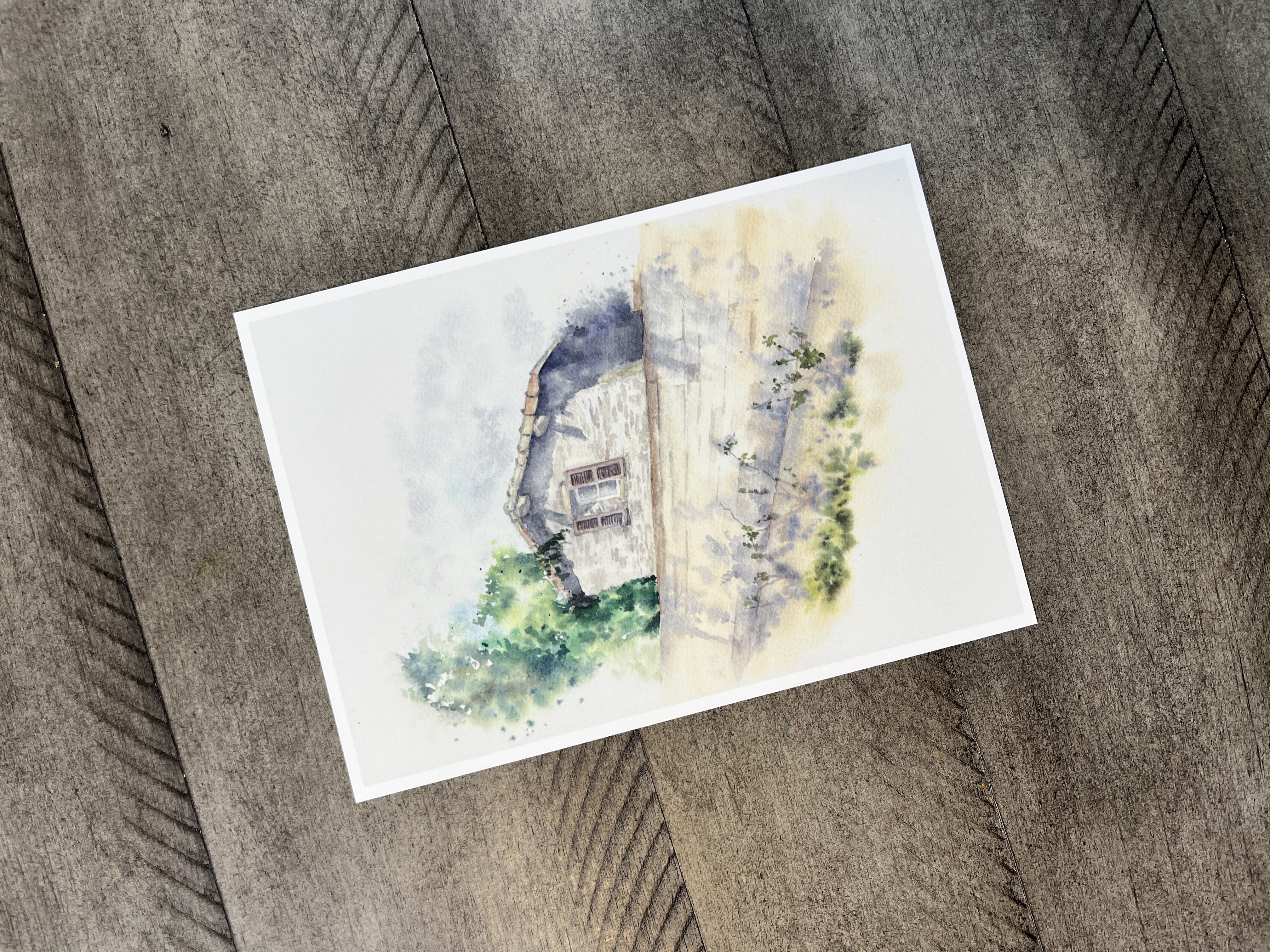 Postcard - House Behind the Wall