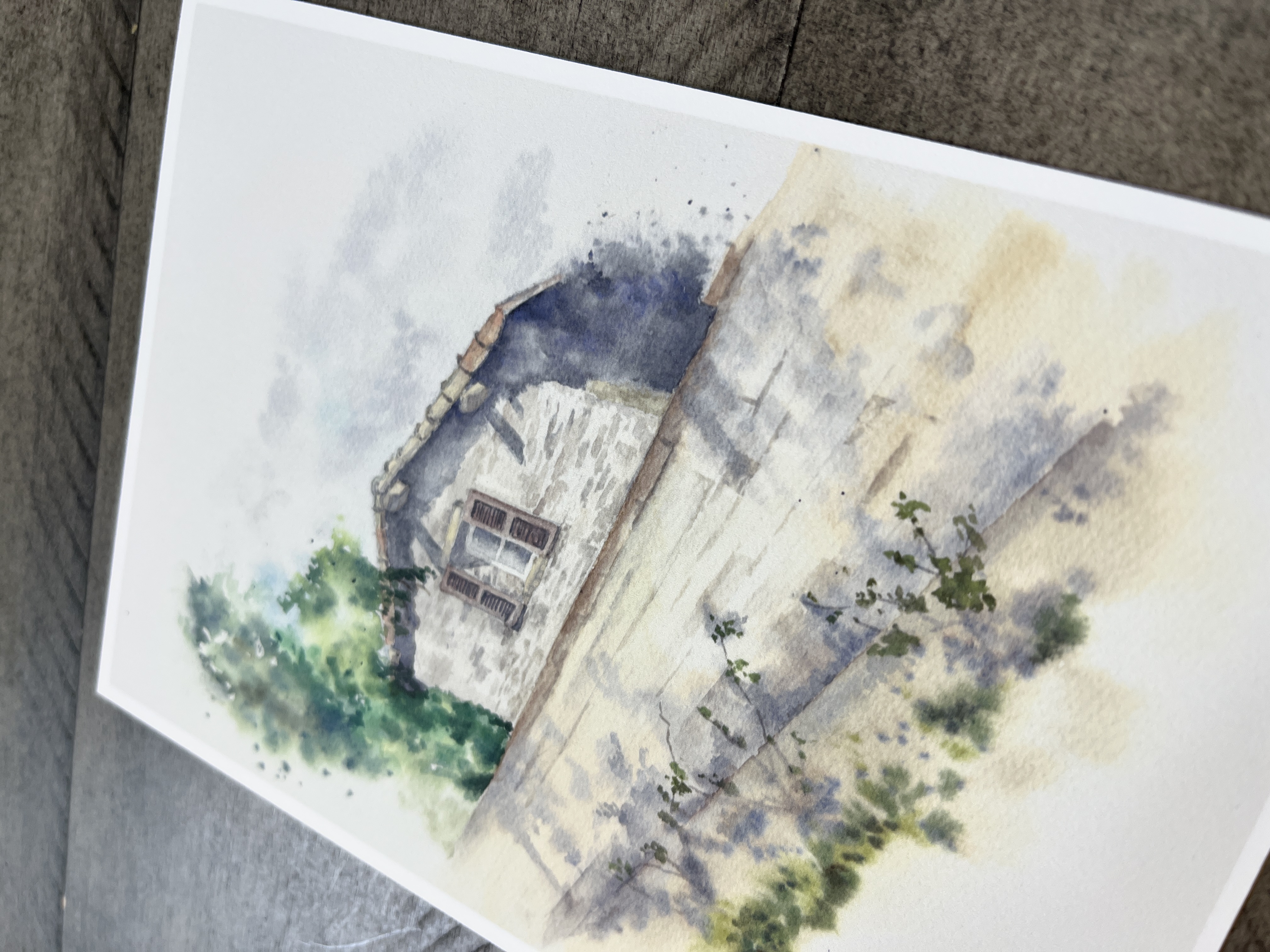 Postcard - House Behind the Wall