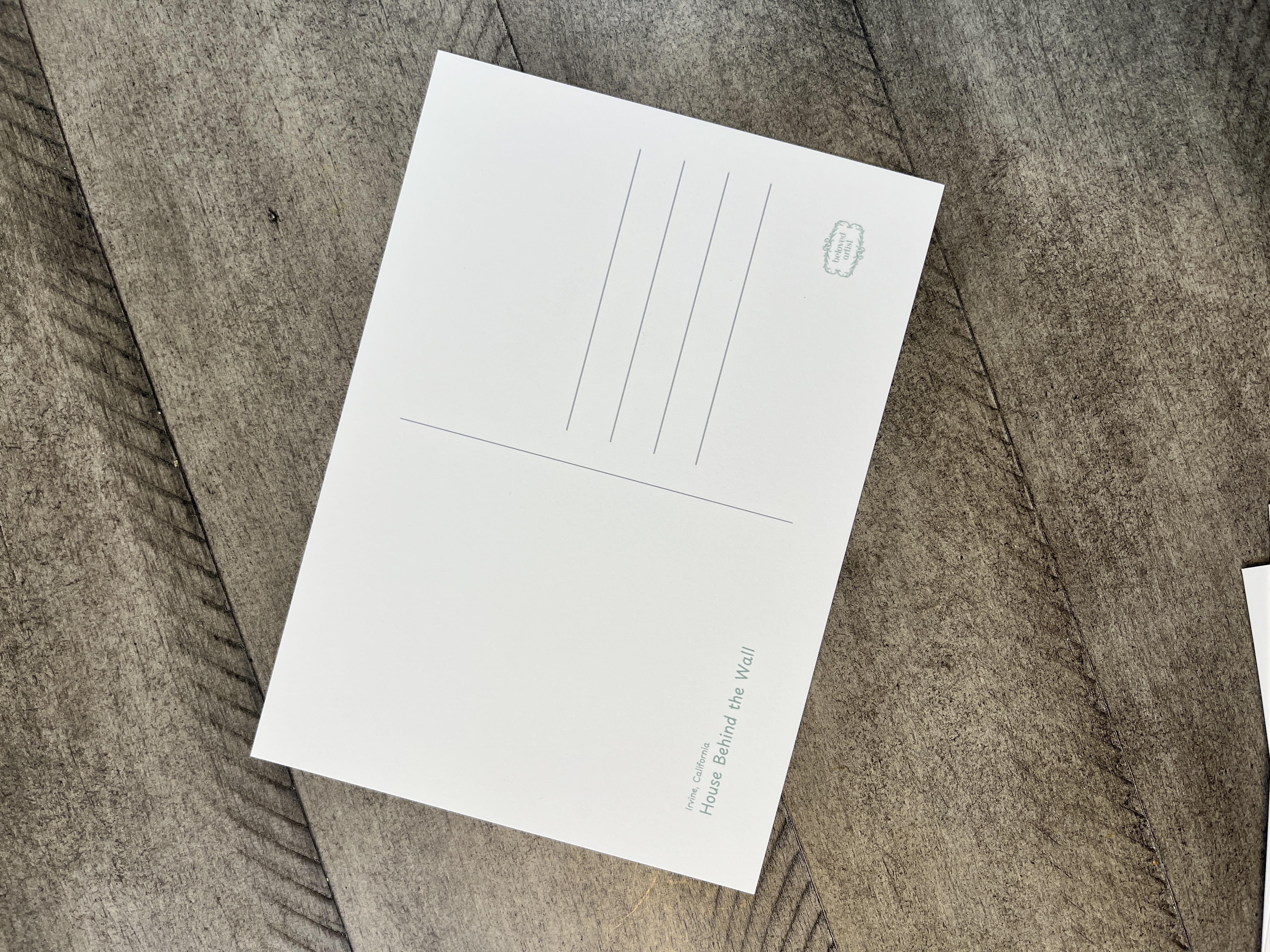 Postcard - House Behind the Wall