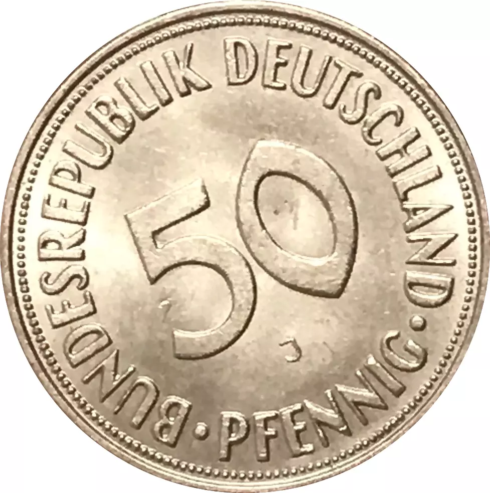 50 pfennig 1950 J  SPL
